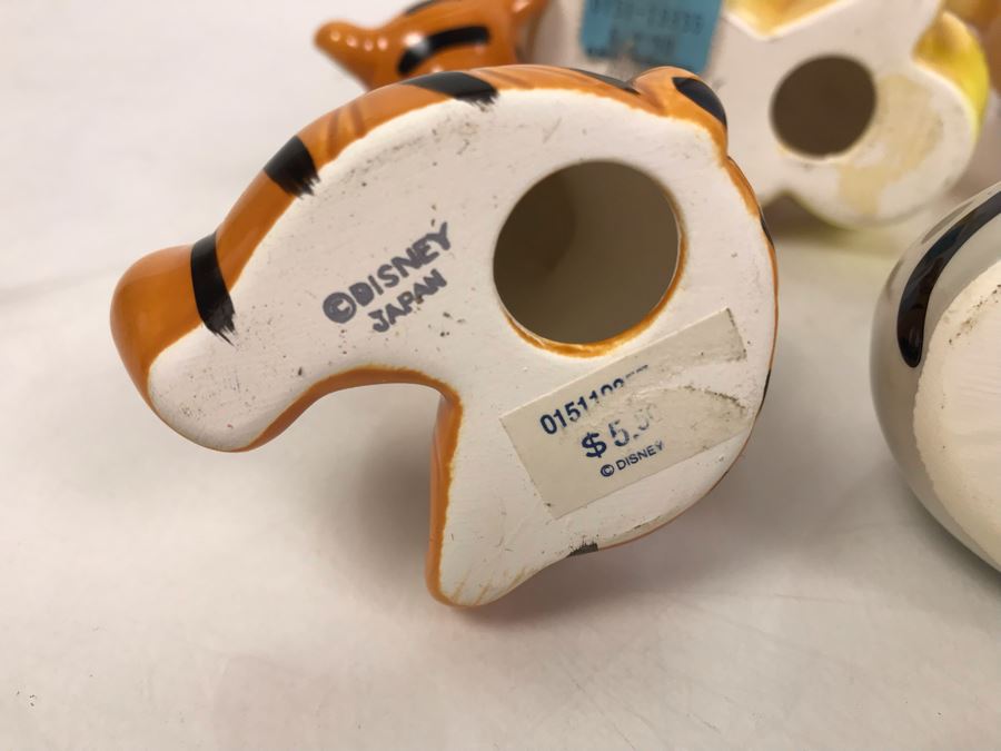 (4) Walt Disney Winnie The Pooh Tigger Eeyore Painted Figurines Japan Some With Original Disneyland Price Tags [Photo 12]