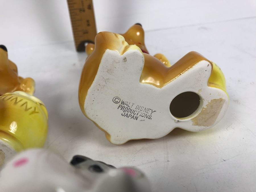 (4) Walt Disney Winnie The Pooh Tigger Eeyore Painted Figurines Japan Some With Original Disneyland Price Tags [Photo 14]