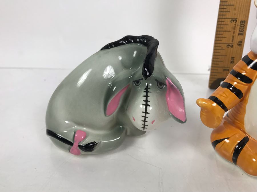 (3) Walt Disney Winnie The Pooh Tigger Eeyore Painted Figurines Japan Some With Original Disneyland Price Tags [Photo 4]