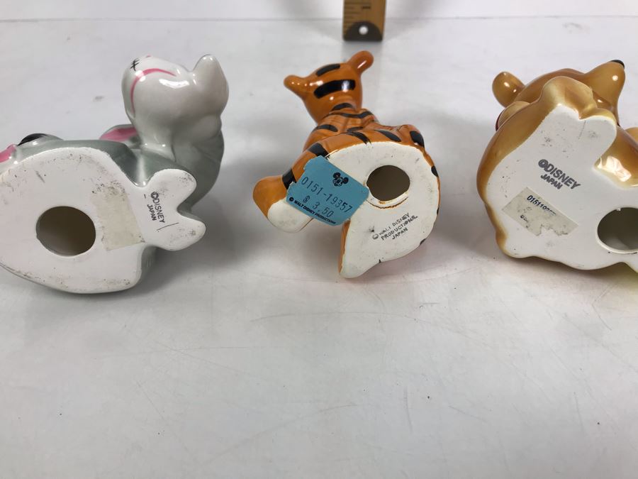 (3) Walt Disney Winnie The Pooh Tigger Eeyore Painted Figurines Japan Some With Original Disneyland Price Tags [Photo 5]