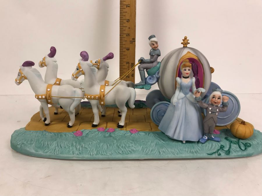 Large Cinderella Figurine Designed Exclusively For Walt Disney Theme Parks & Resorts Made In Japan 12'L Retailed For $195 