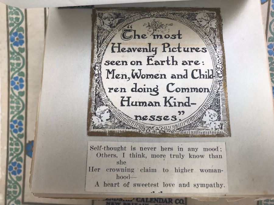 Antique 1910 Friendship Calendar A Thought For Every Day Loaded With Period Commentary [Photo 3]
