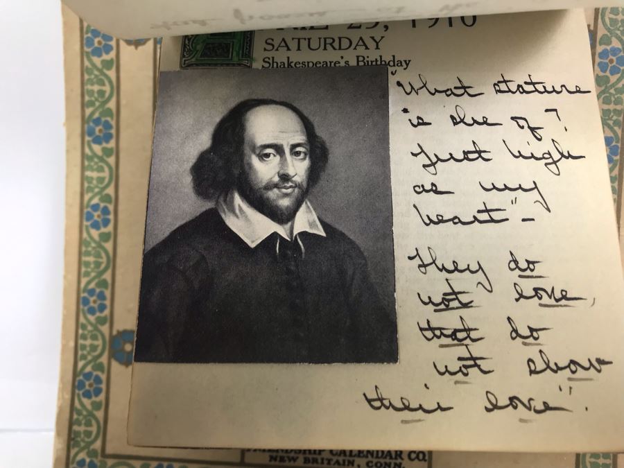 Antique 1910 Friendship Calendar A Thought For Every Day Loaded With Period Commentary [Photo 17]