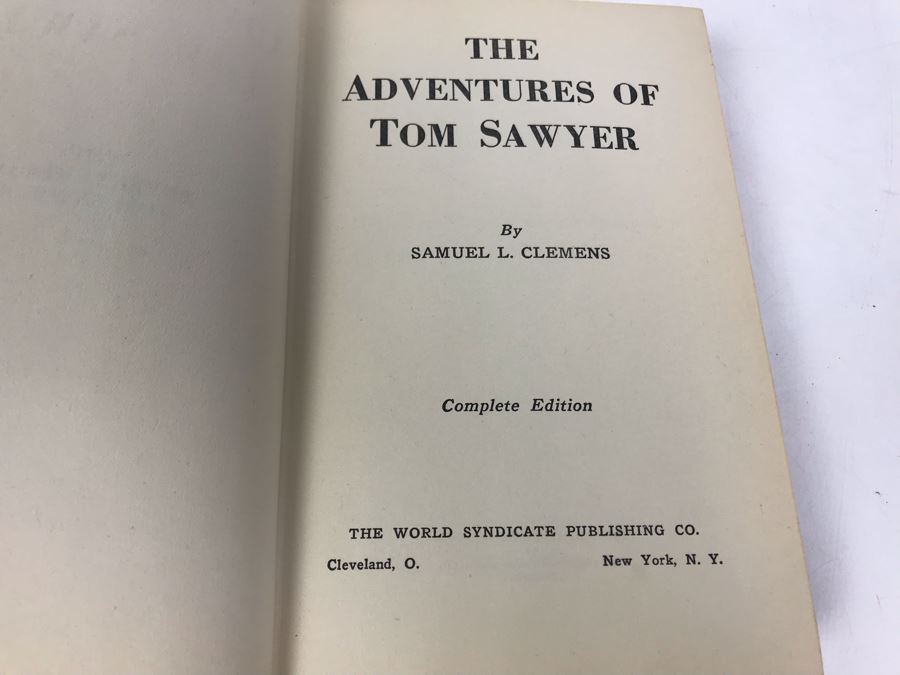 The Adventures Of Tom Sawyer By Samuel L. Clemens Complete Edition Book [Photo 6]
