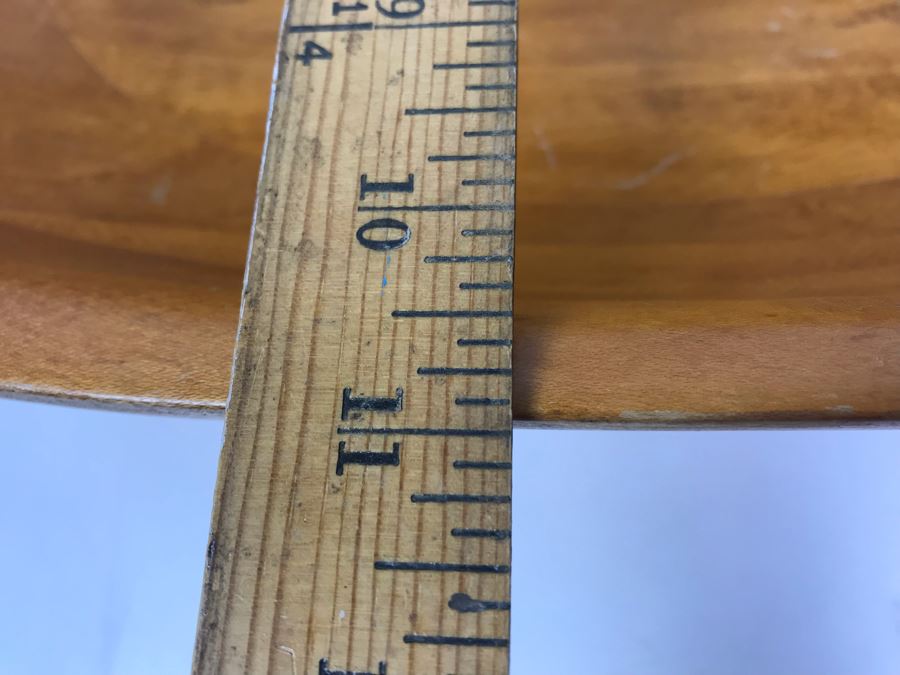 Large Footed Wooden Bowl 21'W X 11'W X 5'H [Photo 9]