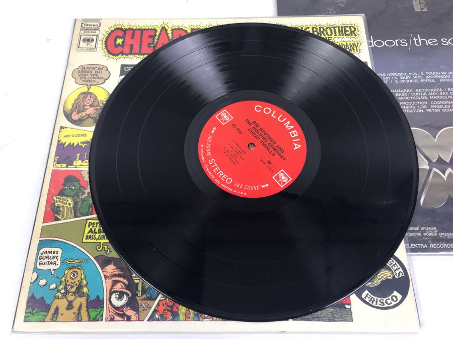 (4) Vintage Vinyl Records: Cheap Thrills Big Brother & The Holding Company (Janis Joplin), The Doors, Ray Charles And The Beatles [Photo 7]