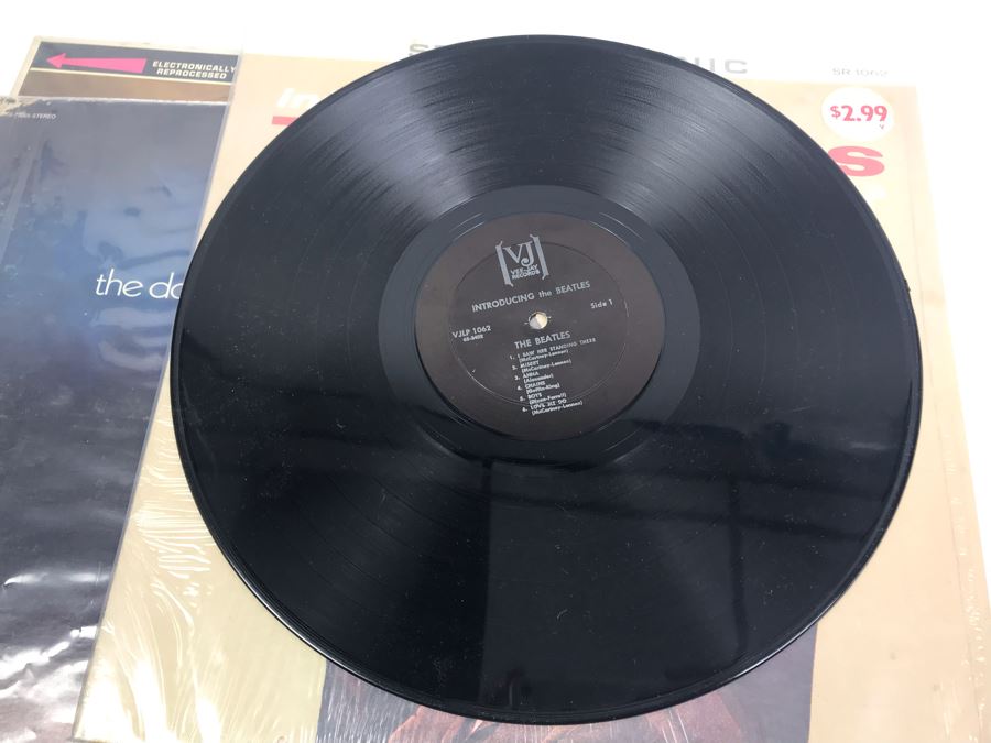 (4) Vintage Vinyl Records: Cheap Thrills Big Brother & The Holding Company (Janis Joplin), The Doors, Ray Charles And The Beatles [Photo 14]