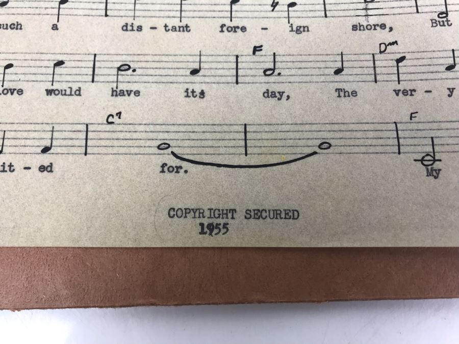 Dozens Of Vintage 1950's & 60's HANDWRITTEN Copyrighted Songs Words & Music Sheet Music By Dick Sher, Joe Benedetti, Adele Rich, Quint Benedetti, Kenneth Devore, Roger Karshner - See Photos [Photo 17]