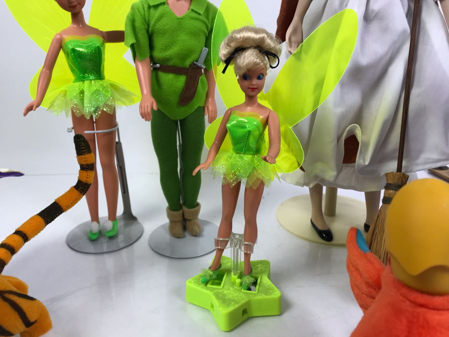 Collection Of Walt Disney Dolls From Aladdin, Cinderella, Peter Pan [Photo 9]
