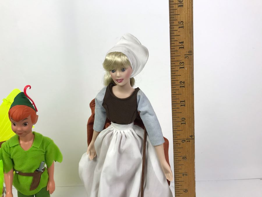 Collection Of Walt Disney Dolls From Aladdin, Cinderella, Peter Pan [Photo 12]