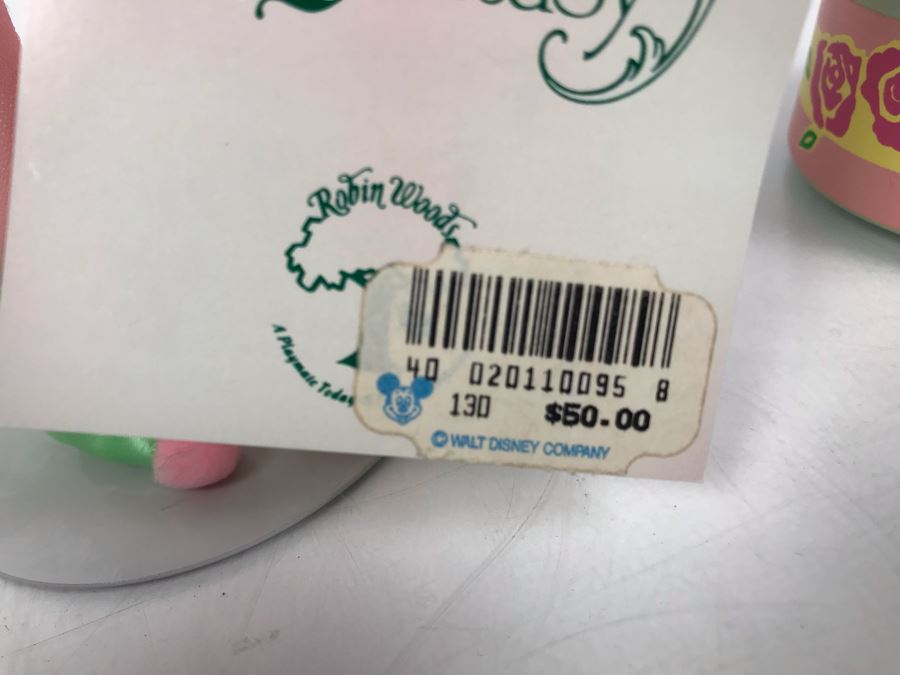 Vintage 1988 Robin Woods Tinkerbell Favorite Friends Of Fantasy Doll With $50 Disneyland Price Tag And (4) Vintage Schmid Disneyland Electronic Music Boxes: Cinderella, Snow White, Sleeping Beauty, The Little Mermaid [Photo 10]