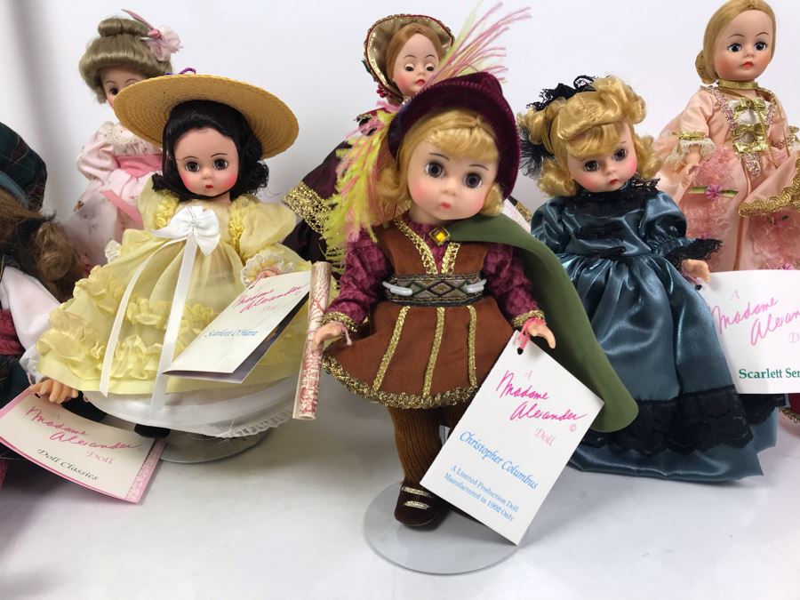 (8) Vintage Madame Alexander Dolls: Christopher Columbus, Scarlett Series, Portrettes, International Collection, Doll Classics [Photo 2]