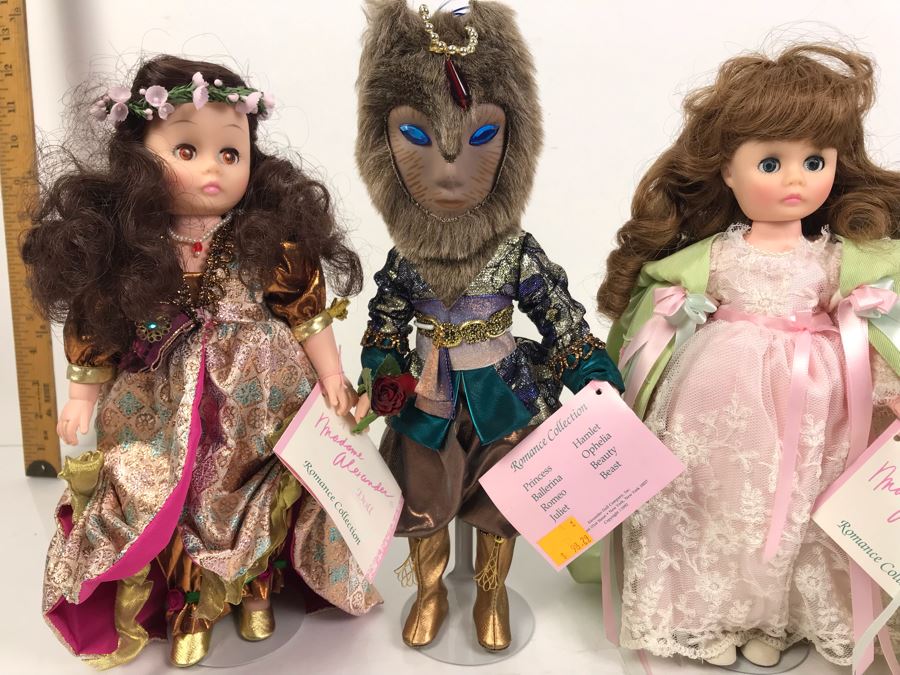 (3) Vintage Madame Alexander Dolls From Romance Collection Including Beast