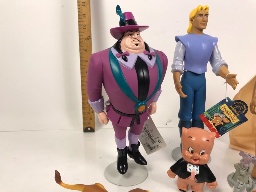 Various Disney Dolls Including Pocahontas Some With Original Tags And Vintage Warner Bros Porky Pig Doll [Photo 11]