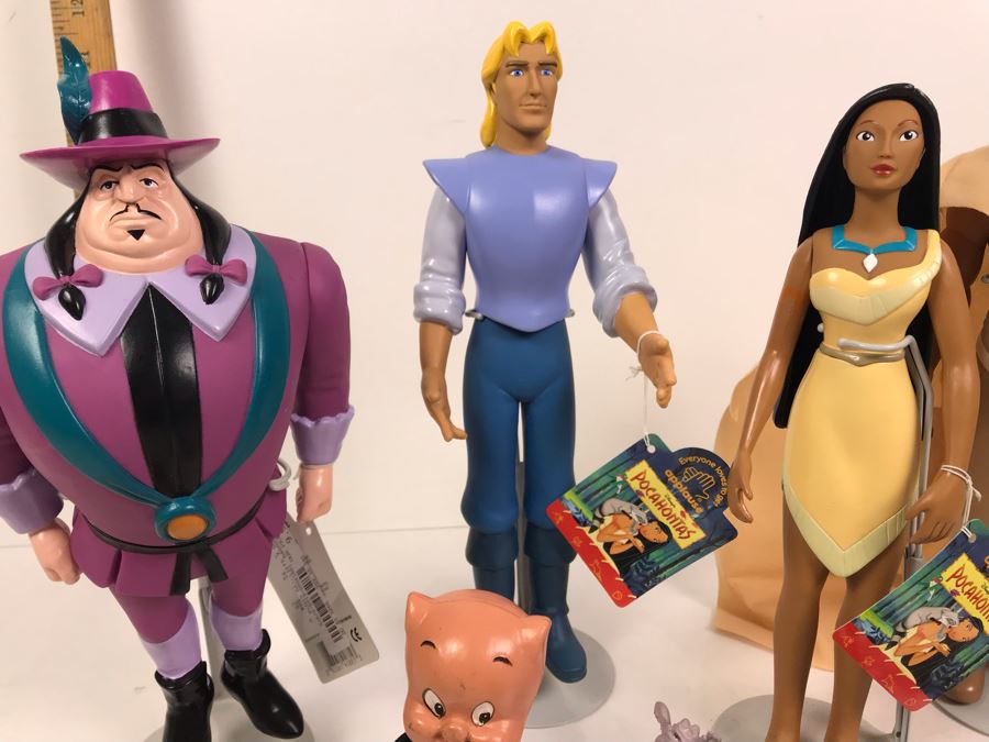 Various Disney Dolls Including Pocahontas Some With Original Tags And Vintage Warner Bros Porky Pig Doll [Photo 12]