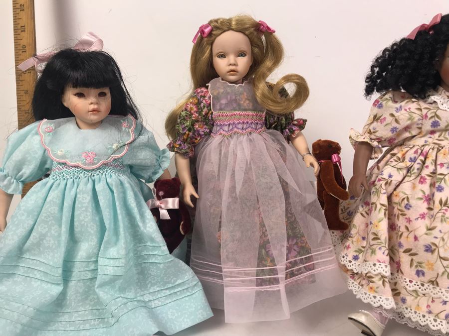 (3) Collector Dolls By Pauline Bjonness-Jacobsen Design [Photo 3]