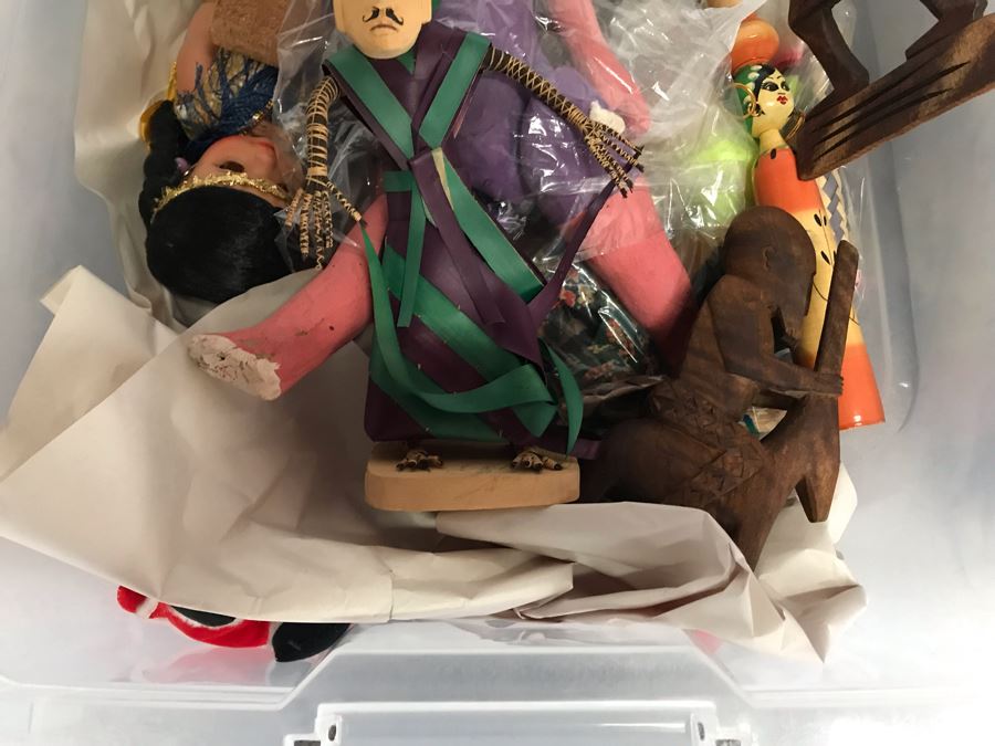 MEGA Vintage Doll Lot With House Of Nisbet H.R.H. Pricess of Wales Doll, International Dolls, Pillsbury Doughboy Doll And Tons More - 8 Tubs Filled! - See Photos [Photo 17]