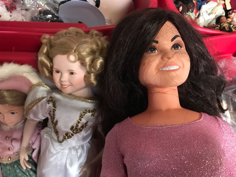 MEGA Vintage Doll Lot With 30' Mattel Marie Osmond Doll, Native American Barbie Doll, International Dolls, Disney Dolls And Tons More - 6 Large Tubs Filled! - See Photos [Photo 13]
