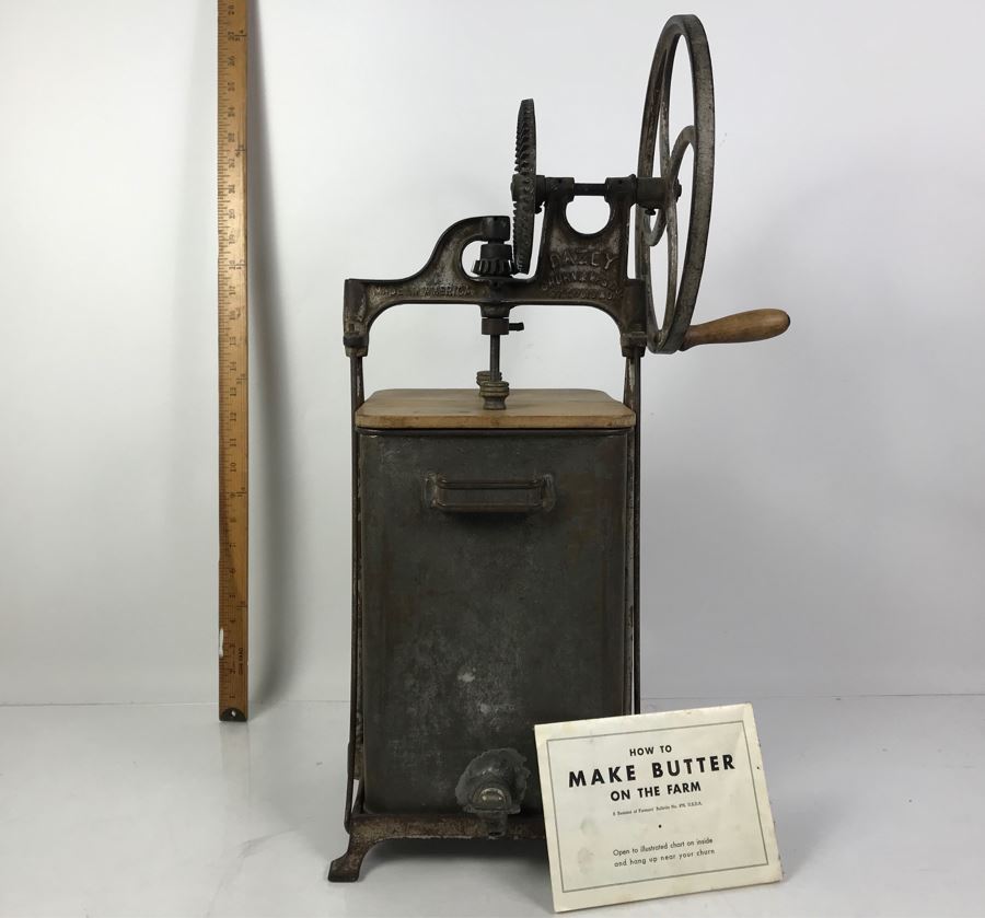 Vintage Dazey Churn & Mfg Co Industrial Mechanical Hand Crank Butter Churn St. Louis, MO 25'H [Photo 15]