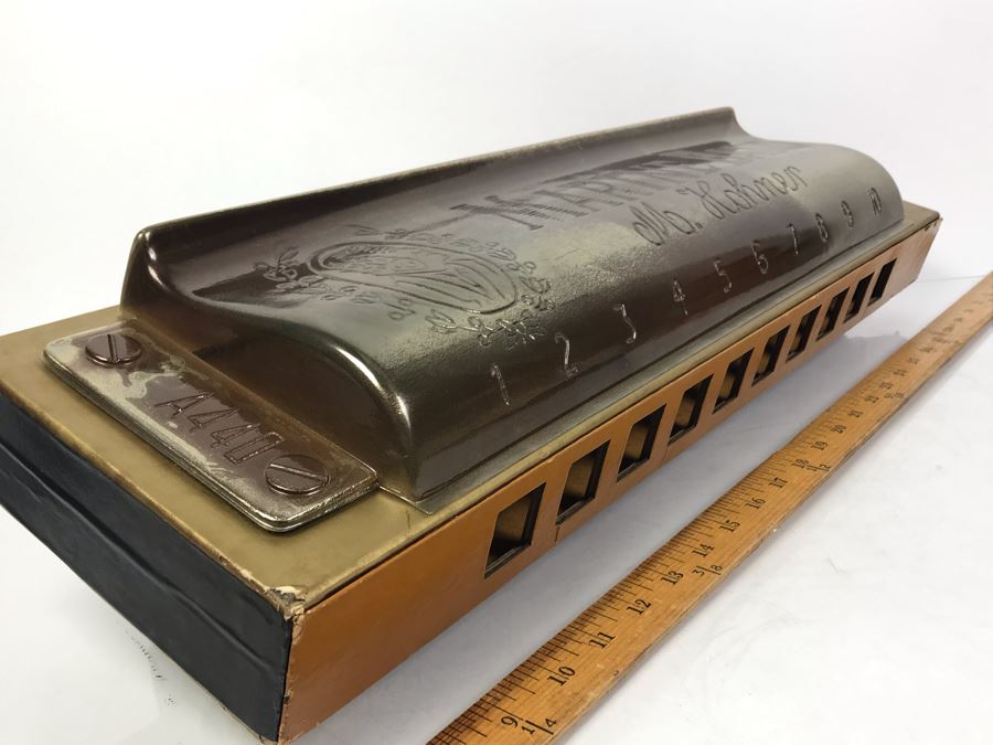 Rare LARGE 24'L Vintage M. Hohner Harmonica Marine Band Store Display Advertising [Photo 15]