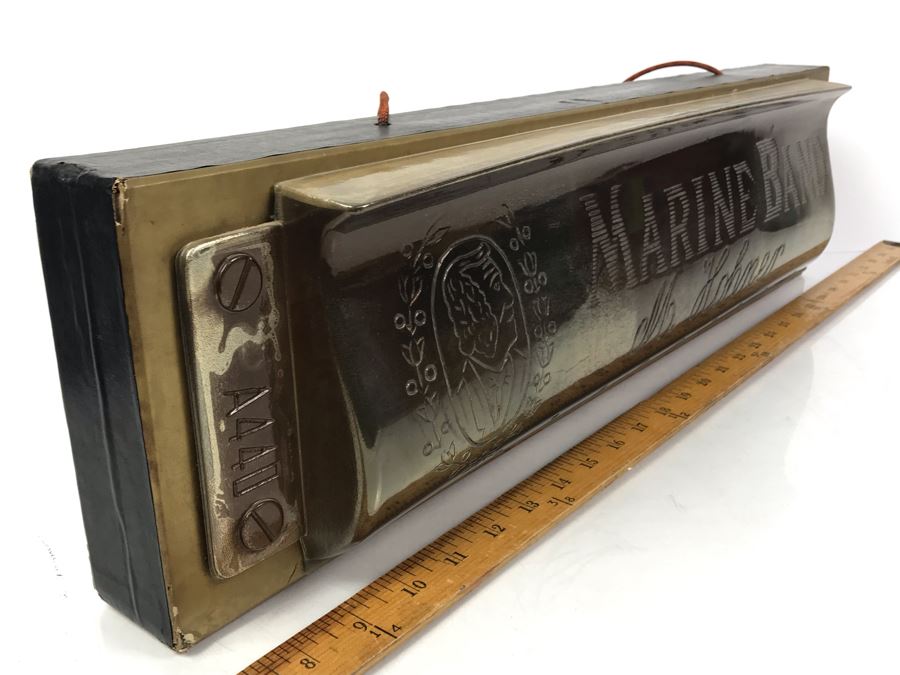 Rare LARGE 24'L Vintage M. Hohner Harmonica Marine Band Store Display Advertising [Photo 12]