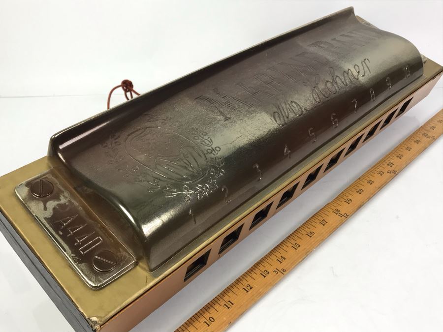 Rare LARGE 24'L Vintage M. Hohner Harmonica Marine Band Store Display Advertising [Photo 16]