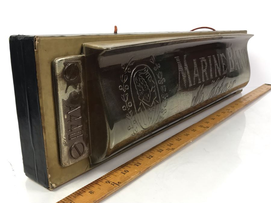 Rare LARGE 24'L Vintage M. Hohner Harmonica Marine Band Store Display Advertising [Photo 13]