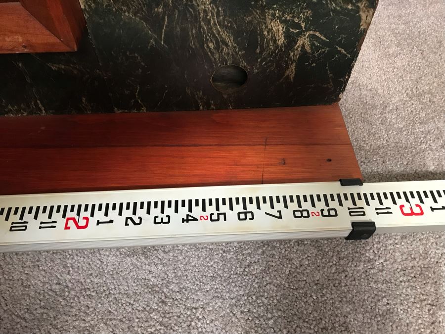 Mid-Century Modern Advertising Telechron Electric Clock Store Display Shelf With Working Clock Backlight Needs New Bulbs 34'W X 7'D X 22'H [Photo 12]