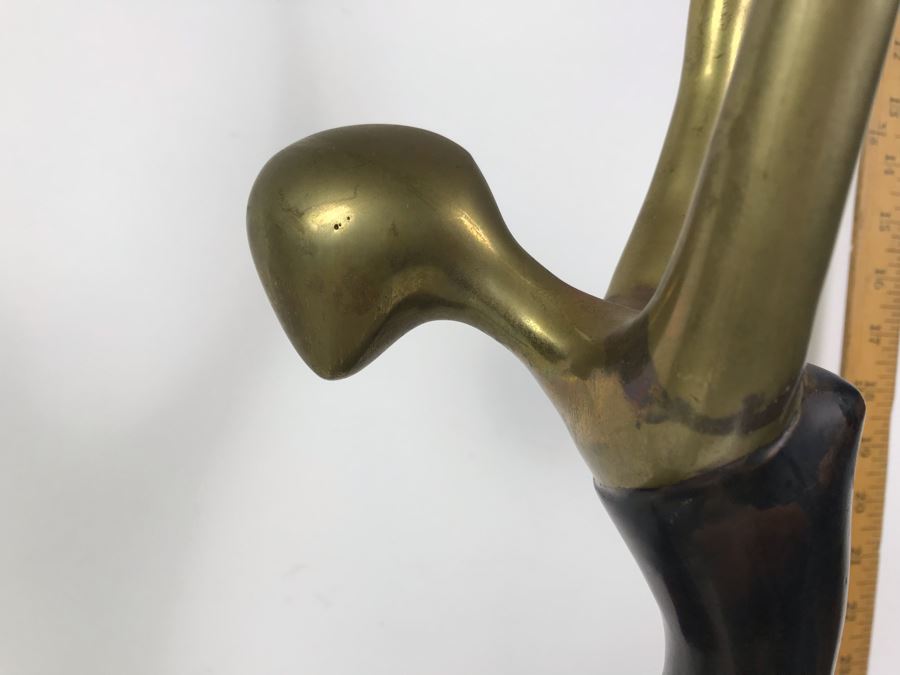 Vintage Brass Ballerina Statue Sculpture 33'H [Photo 7]