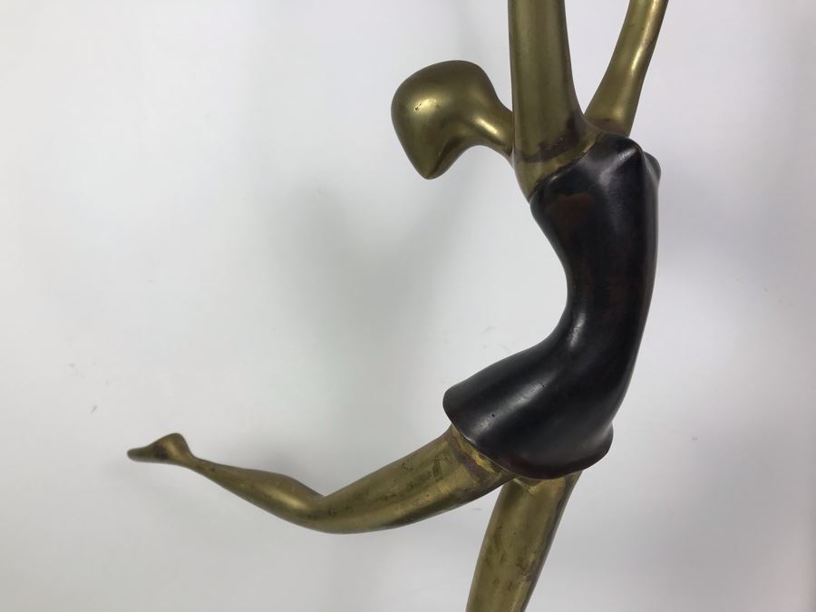 Vintage Brass Ballerina Statue Sculpture 33'H [Photo 6]