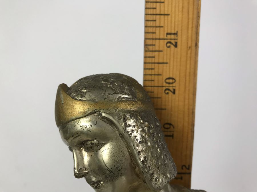 Signed Louis Icart Statue 21'H - Note That Tips Of Fingers On One Hand Are Missing [Photo 12]