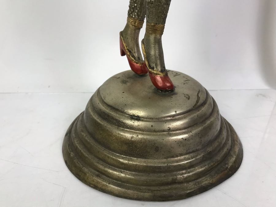 Signed Louis Icart Statue 21'H - Note That Tips Of Fingers On One Hand Are Missing [Photo 6]