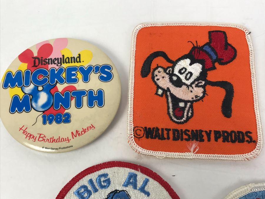 Vintage Walt Disney Disneyland Mickey Mouse Patch And Button Lot [Photo 8]