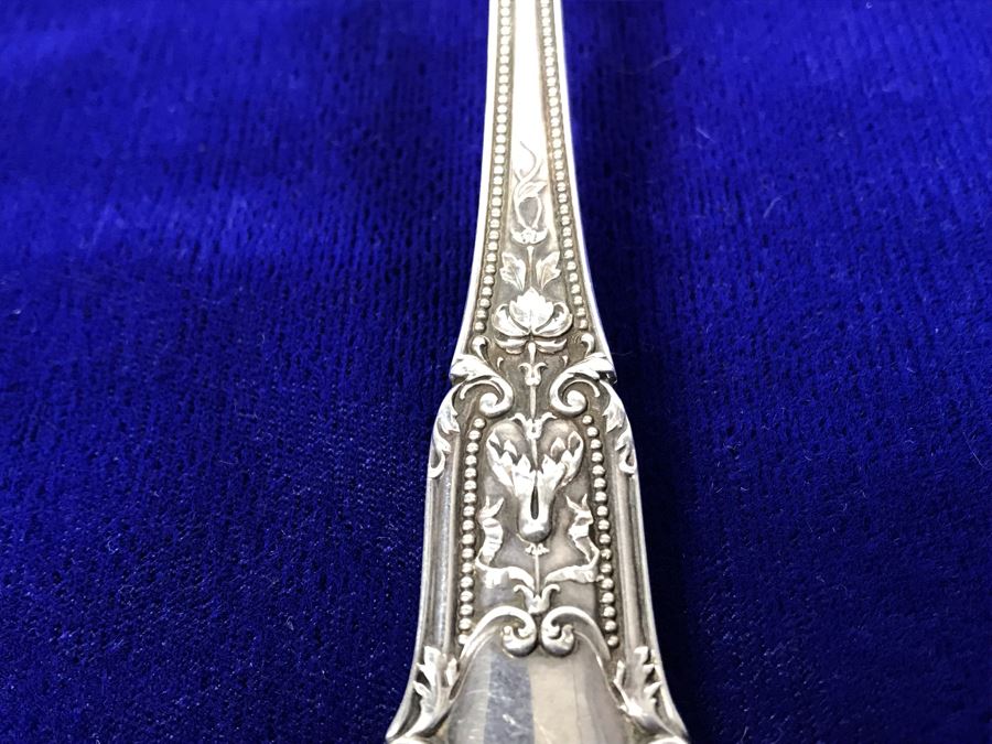 English Sterling Silver Serving Spoon 105.4g [Photo 4]