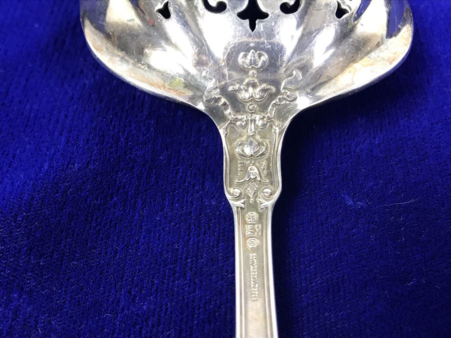 English Sterling Silver Serving Spoon 105.4g [Photo 10]