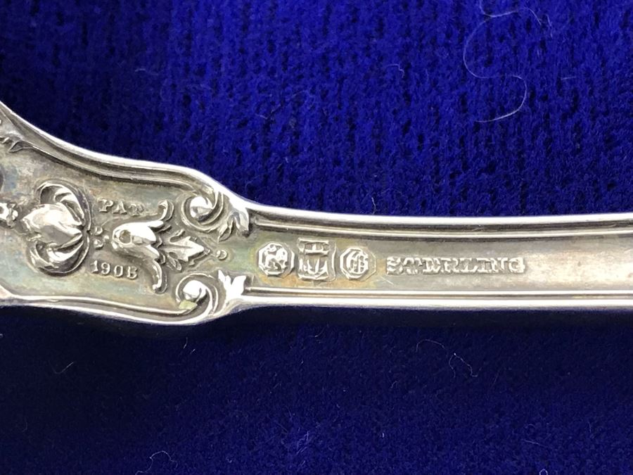 English Sterling Silver Serving Spoon 105.4g [Photo 13]