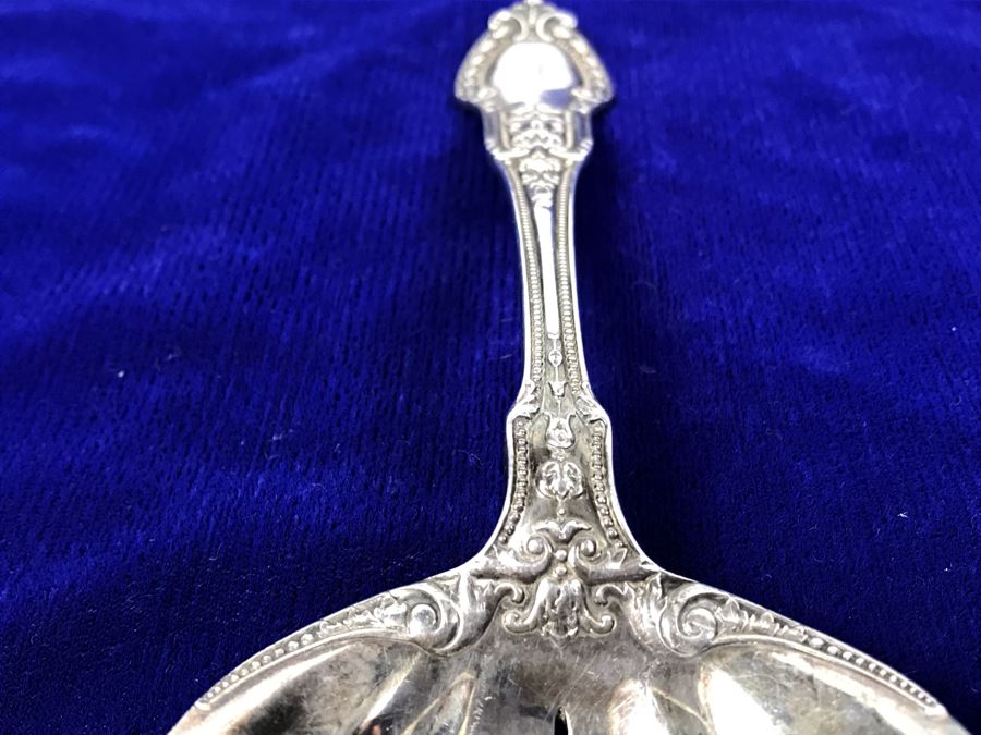 English Sterling Silver Serving Spoon 105.4g [Photo 7]