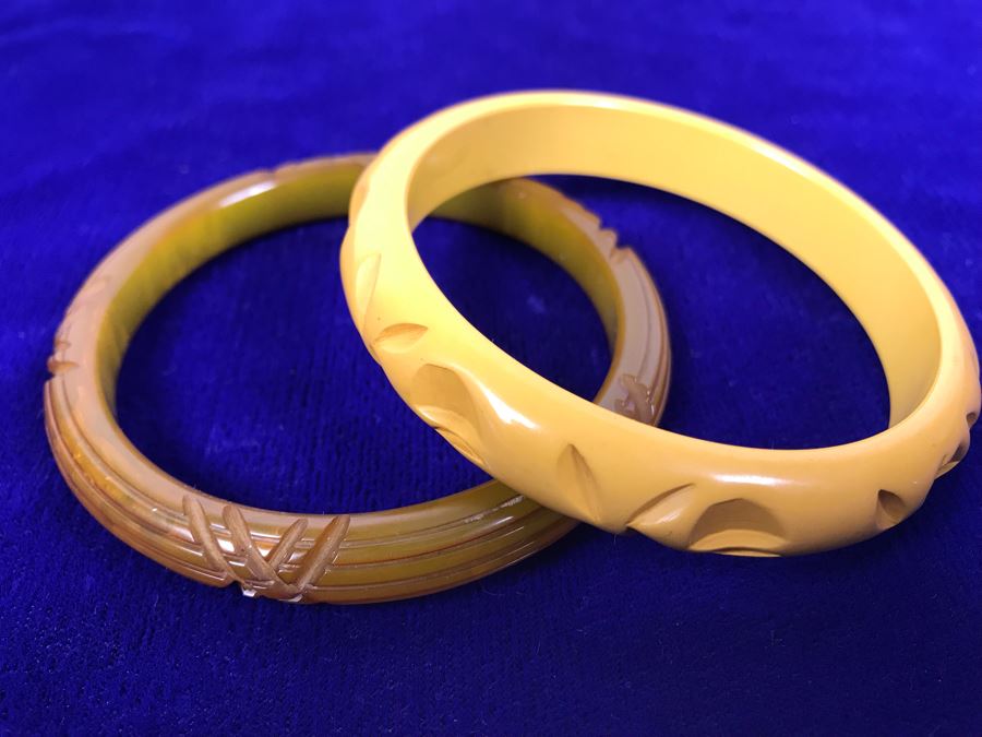 Pair Of Bakelite Bangle Bracelets