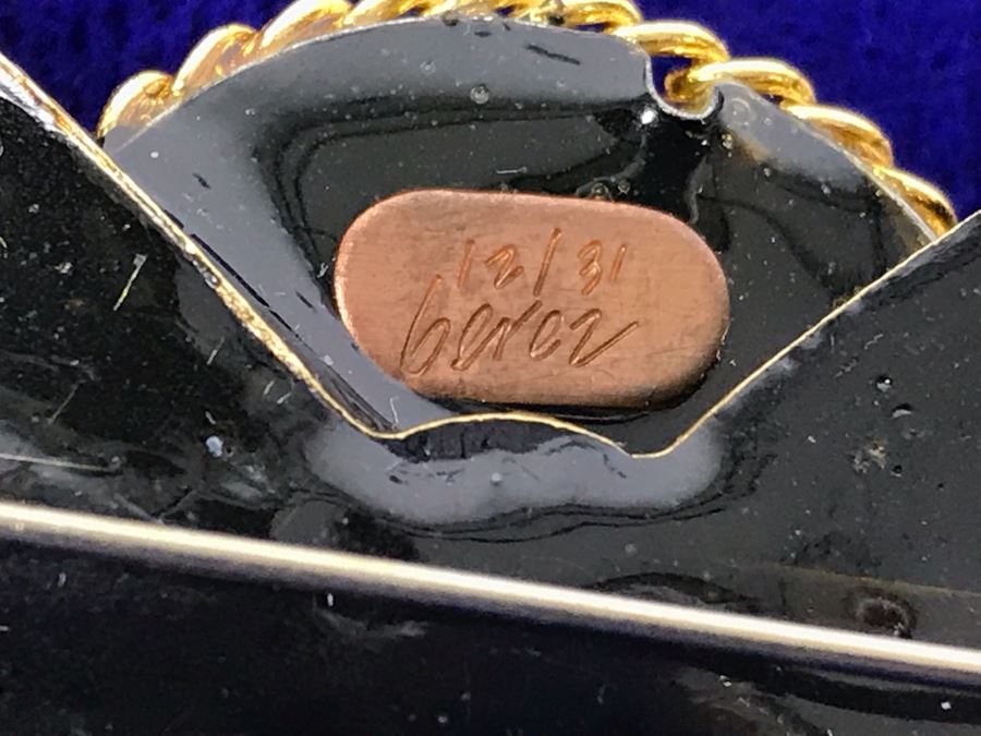 Signed Cheryl Berez Brooch Korbel Champagne Cellars Brooch Pin [Photo 6]