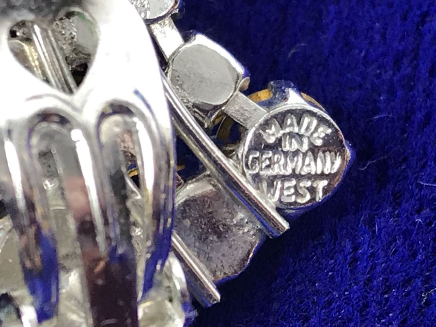 Vintage Rhinestone Jewelry Made In Austria And West Germany Plus Brooch Pin Made In Austria [Photo 15]