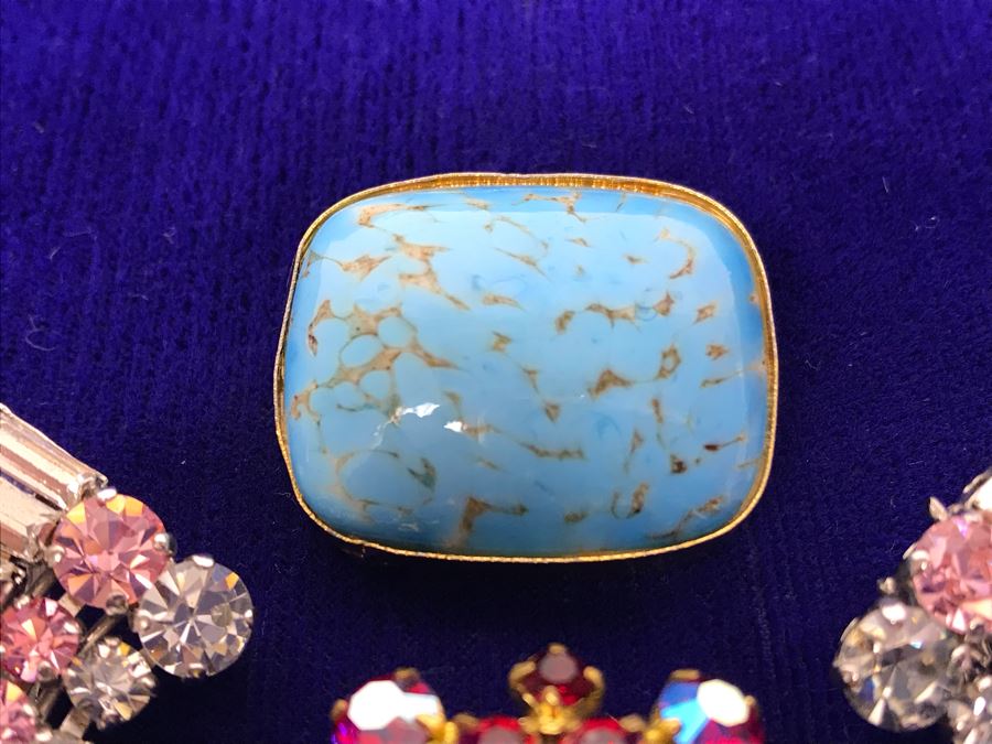 Vintage Rhinestone Jewelry Made In Austria And West Germany Plus Brooch Pin Made In Austria [Photo 9]