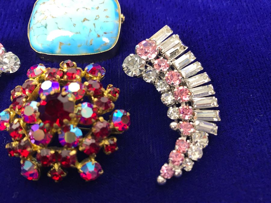 Vintage Rhinestone Jewelry Made In Austria And West Germany Plus Brooch Pin Made In Austria [Photo 7]