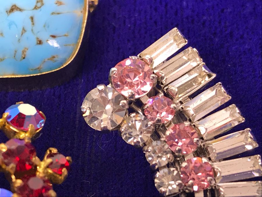 Vintage Rhinestone Jewelry Made In Austria And West Germany Plus Brooch Pin Made In Austria [Photo 10]