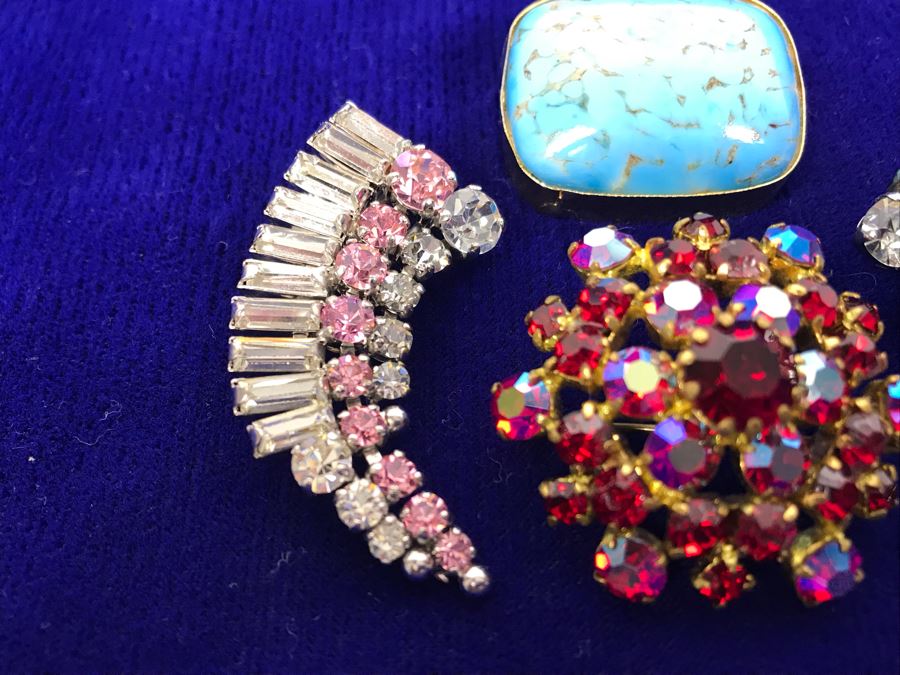 Vintage Rhinestone Jewelry Made In Austria And West Germany Plus Brooch Pin Made In Austria [Photo 8]