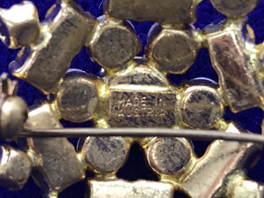 Vintage Rhinestone Jewelry Made In Austria And West Germany Plus Brooch Pin Made In Austria [Photo 13]