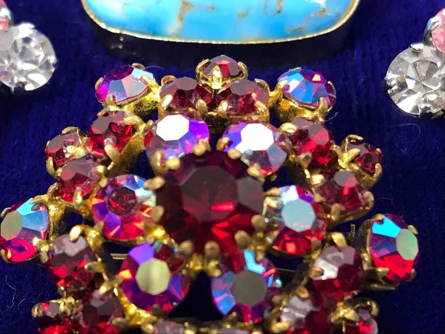 Vintage Rhinestone Jewelry Made In Austria And West Germany Plus Brooch Pin Made In Austria [Photo 11]