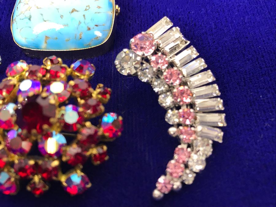 Vintage Rhinestone Jewelry Made In Austria And West Germany Plus Brooch Pin Made In Austria [Photo 6]