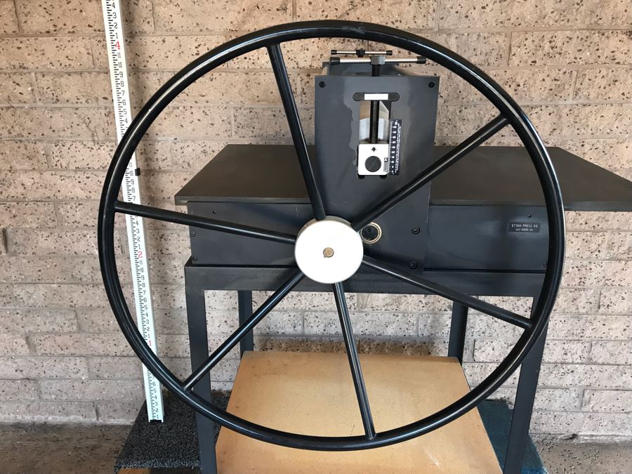 Rare Ettan Press Co Etching Press San Diego, CA With Custom Steel Frame Base Desirable High Quality Print Making Press MS-3 Etching Press 24.25 X 48 X .75' 280LBS Estimate $3,000 [Photo 5]