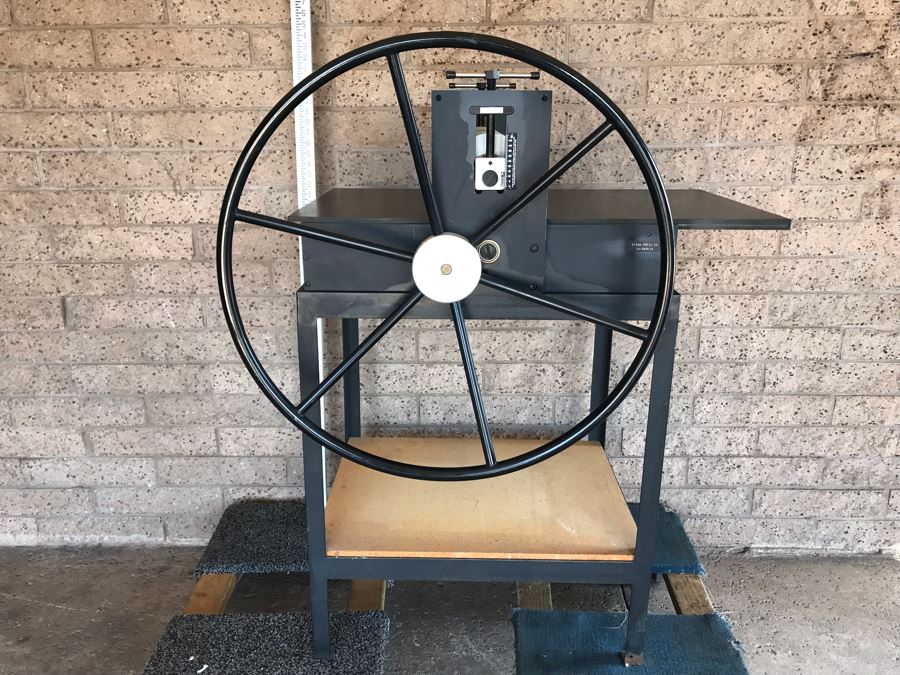 Rare Ettan Press Co Etching Press San Diego, CA With Custom Steel Frame Base Desirable High Quality Print Making Press MS-3 Etching Press 24.25 X 48 X .75' 280LBS Estimate $3,000 [Photo 2]