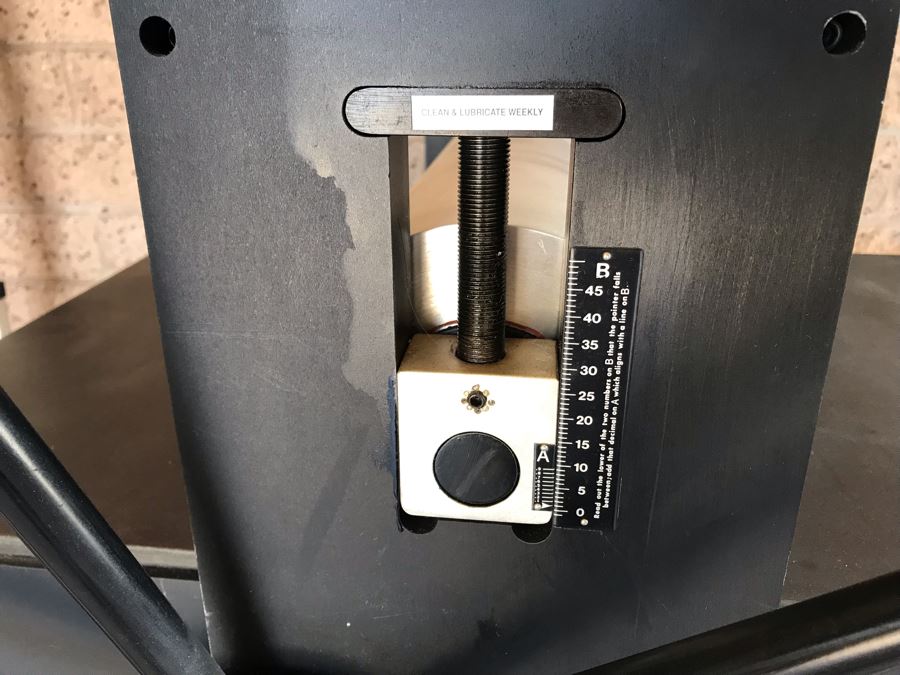 Rare Ettan Press Co Etching Press San Diego, CA With Custom Steel Frame Base Desirable High Quality Print Making Press MS-3 Etching Press 24.25 X 48 X .75' 280LBS Estimate $3,000 [Photo 7]